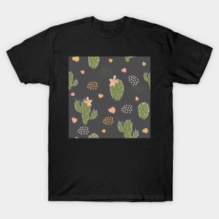 Cactus Pattern T-Shirt